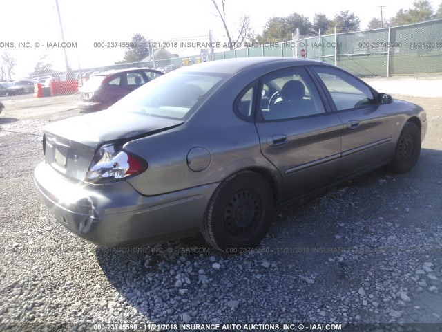 1FAFP55SX4A175102 - 2004 FORD TAURUS SES GRAY photo 4