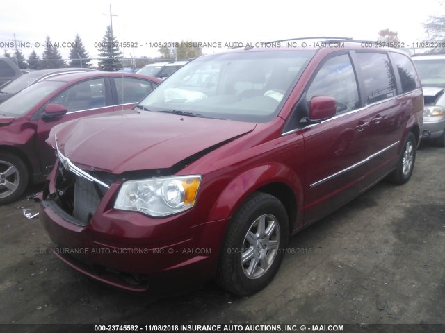 2A8HR54169R514293 - 2009 CHRYSLER TOWN & COUNTRY TOURING RED photo 2