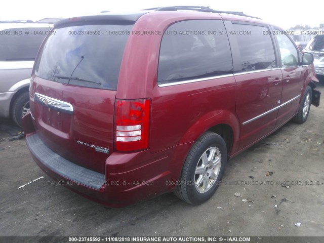 2A8HR54169R514293 - 2009 CHRYSLER TOWN & COUNTRY TOURING RED photo 4