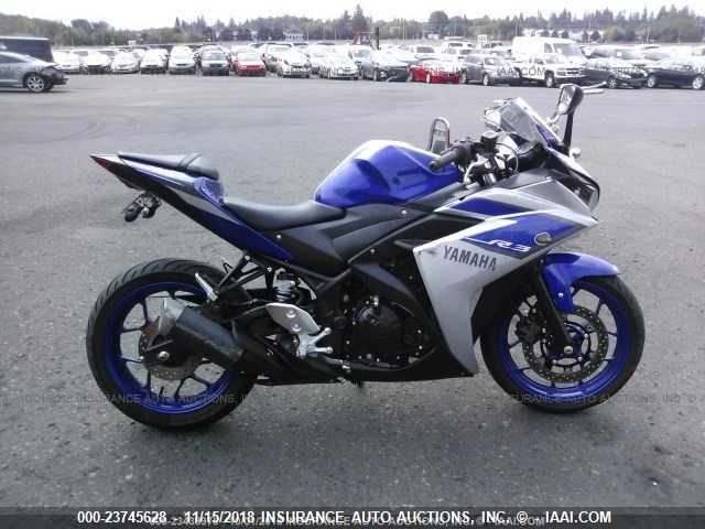 MH3RH06YXFK006920 - 2015 YAMAHA YZFR3 BLUE photo 8