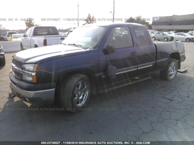 2GCEC19T441379417 - 2004 CHEVROLET SILVERADO C1500 BLUE photo 2