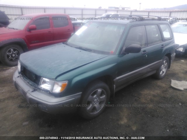 JF1SF6559XH732482 - 1999 SUBARU FORESTER S/S LIMITED GREEN photo 2