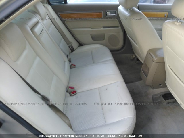 3LNHM26156R613447 - 2006 LINCOLN ZEPHYR BEIGE photo 8