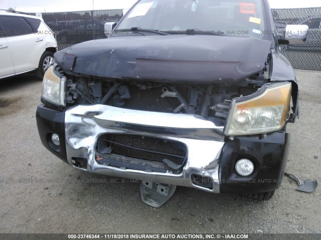 1N6BA0ED7CN313178 - 2012 NISSAN TITAN S/SV/SL/PRO-4X BLACK photo 6