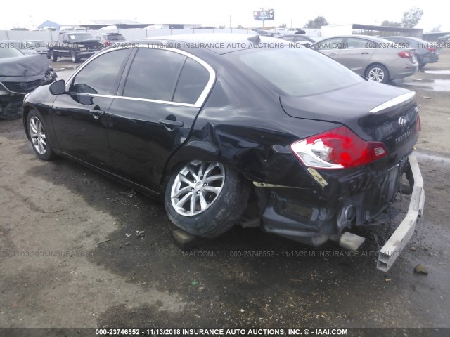 JNKCV61E09M306485 - 2009 INFINITI G37 JOURNEY/SPORT BLACK photo 3