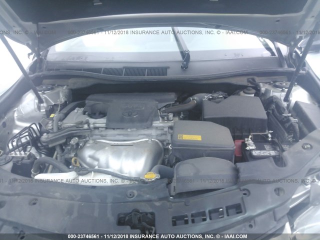 4T1BF1FK5FU014611 - 2015 TOYOTA CAMRY LE/XLE/SE/XSE SILVER photo 10