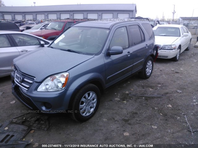 JHLRD78936C055818 - 2006 HONDA CR-V SE/EX GRAY photo 2