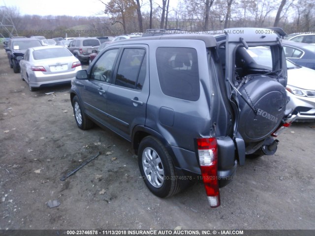 JHLRD78936C055818 - 2006 HONDA CR-V SE/EX GRAY photo 3