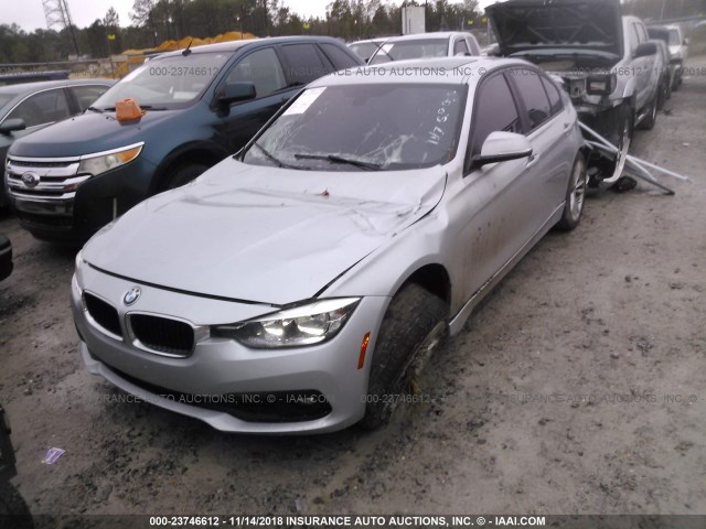 WBA8E1G58GNT36050 - 2016 BMW 320 I SILVER photo 2