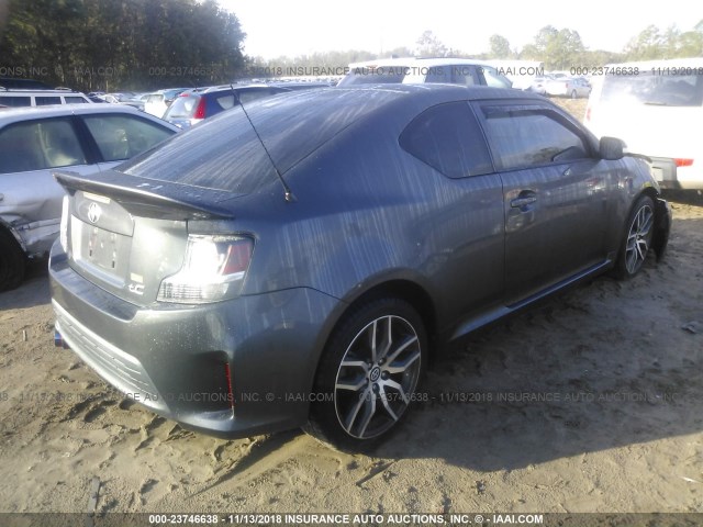 JTKJF5C72E3083115 - 2014 TOYOTA SCION TC 灰色 照片 4