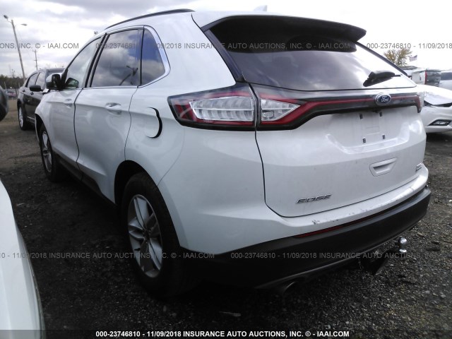 2FMPK3J92JBB56205 - 2018 FORD EDGE SEL WHITE photo 3