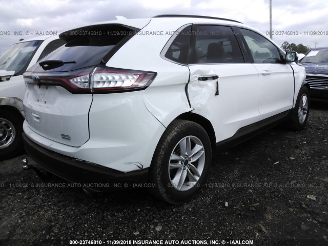 2FMPK3J92JBB56205 - 2018 FORD EDGE SEL WHITE photo 4