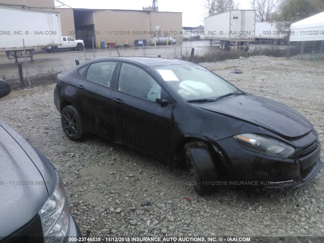 1C3CDFAA7GD607757 - 2016 DODGE DART SE BLACK photo 1