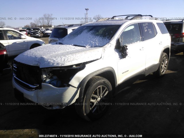 1GKKNMLSXHZ185281 - 2017 GMC ACADIA SLT-1 WHITE photo 2