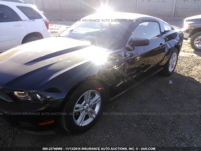 1ZVBP8AMXB5168879 - 2011 FORD MUSTANG BLACK photo 6