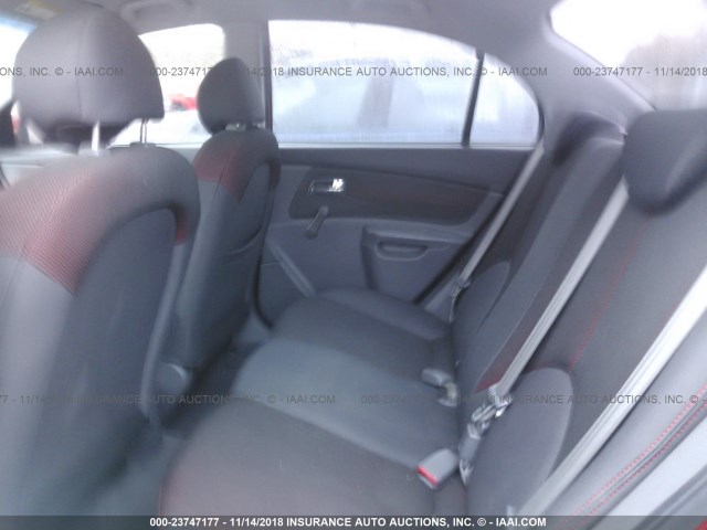 KNADE123286348386 - 2008 KIA RIO LX/SX RED photo 8