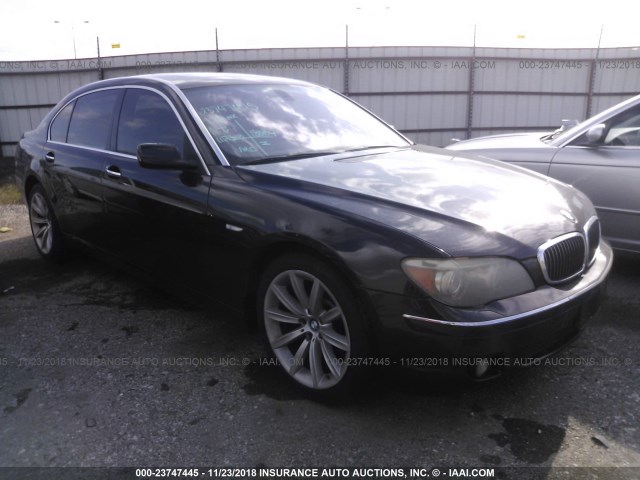 WBAHN83537DT67078 - 2007 BMW 750 BLACK photo 1