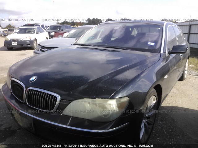 WBAHN83537DT67078 - 2007 BMW 750 BLACK photo 2