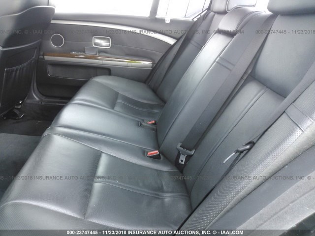 WBAHN83537DT67078 - 2007 BMW 750 BLACK photo 8