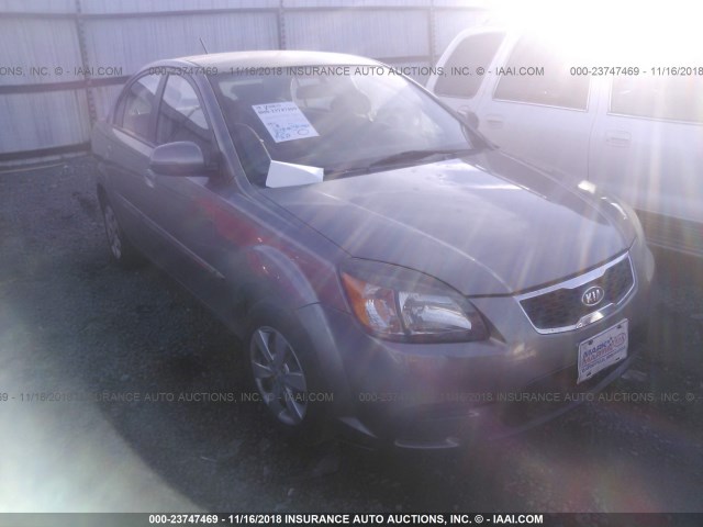 KNADH4A31B6711861 - 2011 KIA RIO LX/SX GRAY photo 1