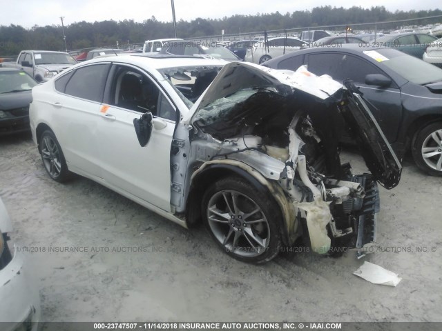 3FA6P0K91ER176375 - 2014 FORD FUSION TITANIUM WHITE photo 1