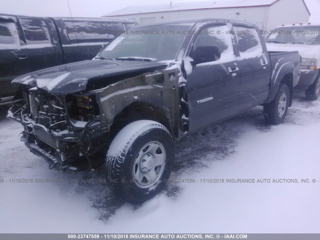 3TMLU4EN9BM068181 - 2011 TOYOTA TACOMA DOUBLE CAB 灰色 照片 2
