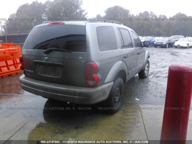 1D4HD38K05F598936 - 2005 DODGE DURANGO ST GRAY photo 4