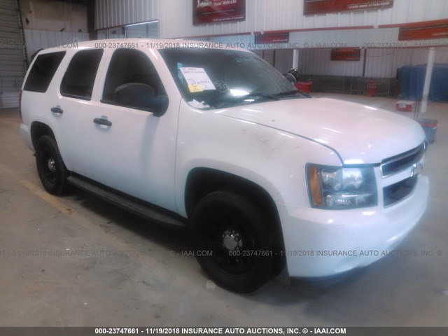 1GNLC2E08DR216115 - 2013 CHEVROLET TAHOE POLICE WHITE photo 1