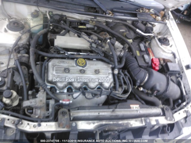 3FAFP15P5WR169821 - 1998 FORD ESCORT SE WHITE photo 10