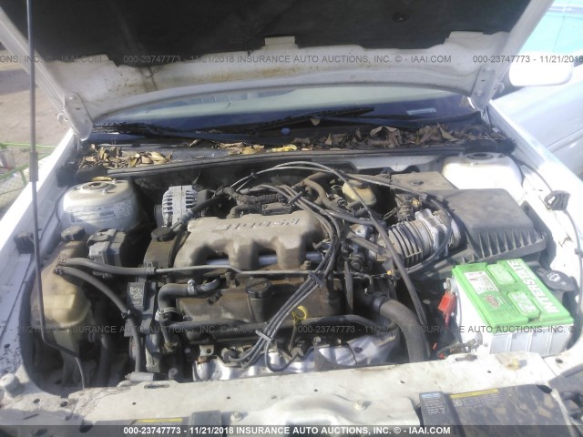 1G1NE52J93M551060 - 2003 CHEVROLET MALIBU LS WHITE photo 10