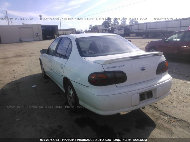 1G1NE52J93M551060 - 2003 CHEVROLET MALIBU LS WHITE photo 3