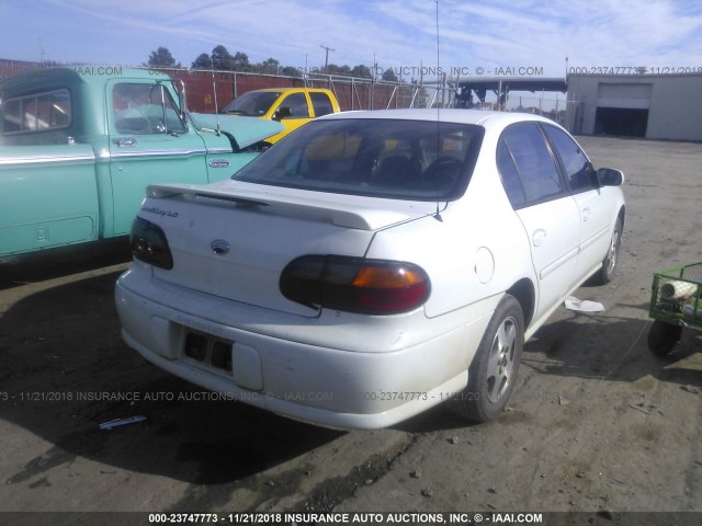 1G1NE52J93M551060 - 2003 CHEVROLET MALIBU LS WHITE photo 4