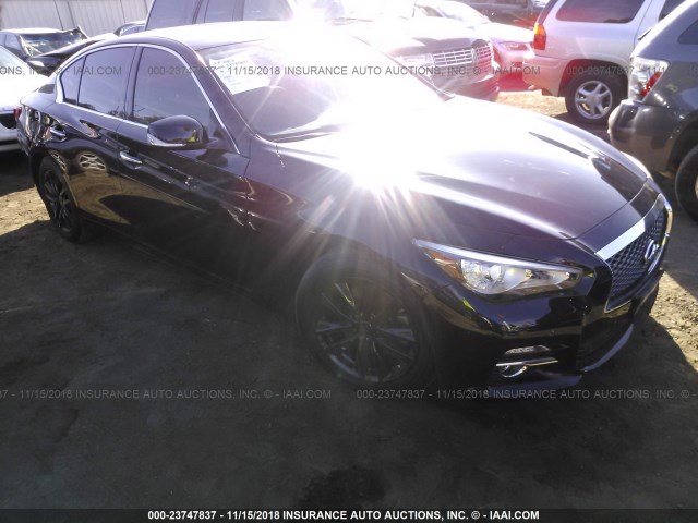 JN1AV7AP1EM691004 - 2014 INFINITI Q50 HYBRID PREMIUM/SPORT BLACK photo 1