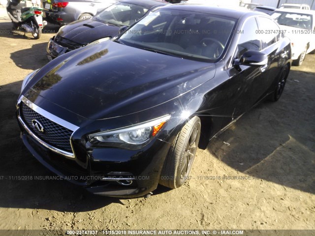 JN1AV7AP1EM691004 - 2014 INFINITI Q50 HYBRID PREMIUM/SPORT BLACK photo 2