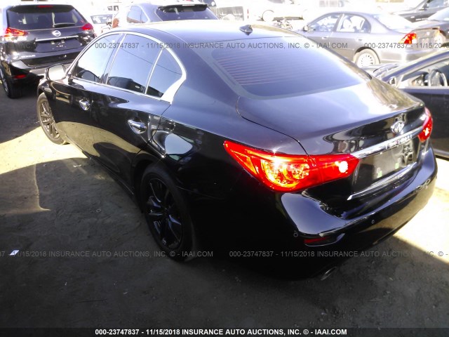 JN1AV7AP1EM691004 - 2014 INFINITI Q50 HYBRID PREMIUM/SPORT BLACK photo 3