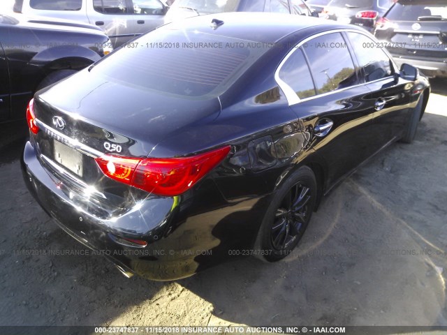 JN1AV7AP1EM691004 - 2014 INFINITI Q50 HYBRID PREMIUM/SPORT BLACK photo 4