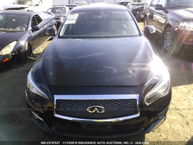 JN1AV7AP1EM691004 - 2014 INFINITI Q50 HYBRID PREMIUM/SPORT BLACK photo 6