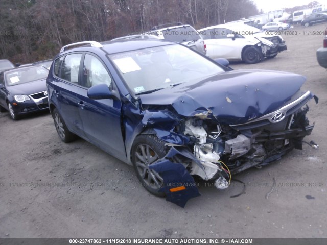 KMHDC8AE1CU158406 - 2012 HYUNDAI ELANTRA TOURING GLS/SE BLUE photo 1