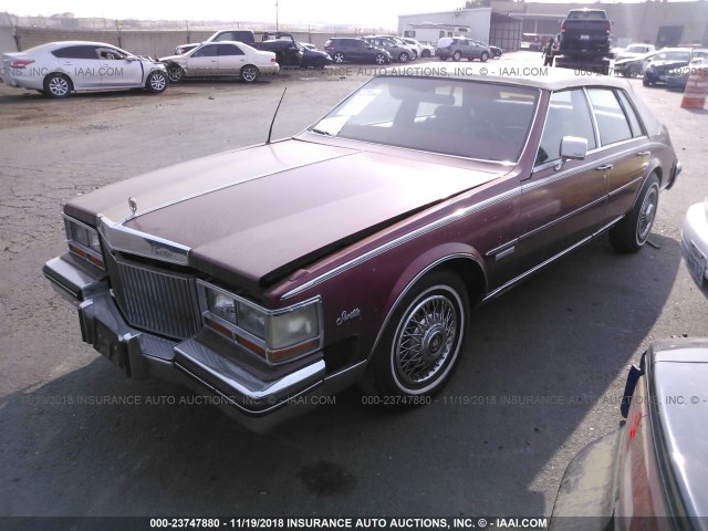 1G6AS6983DE814102 - 1983 CADILLAC SEVILLE RED photo 2