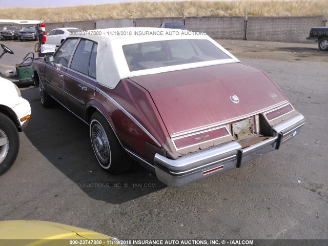 1G6AS6983DE814102 - 1983 CADILLAC SEVILLE RED photo 3