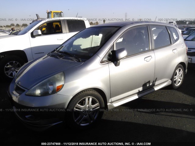 JHMGD38627S014816 - 2007 HONDA FIT S 银色 照片 2