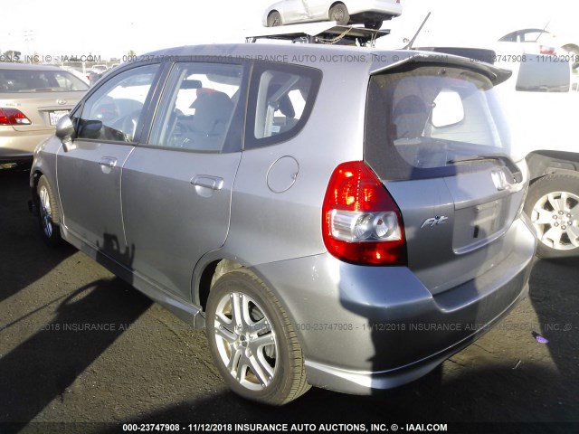 JHMGD38627S014816 - 2007 HONDA FIT S 银色 照片 3