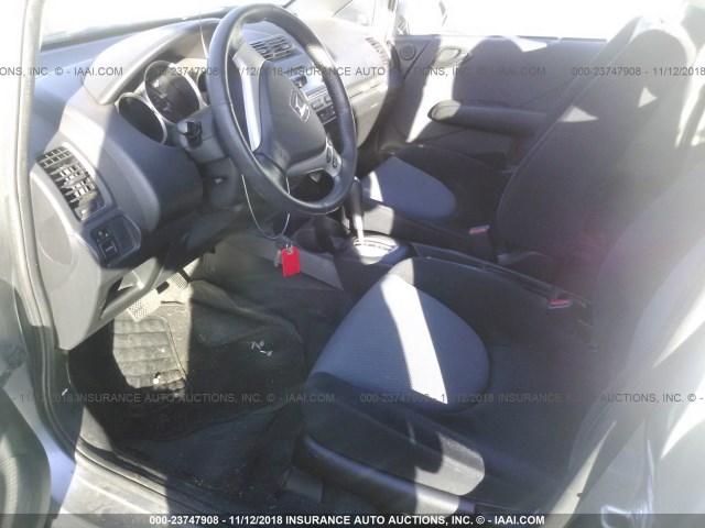JHMGD38627S014816 - 2007 HONDA FIT S 银色 照片 5