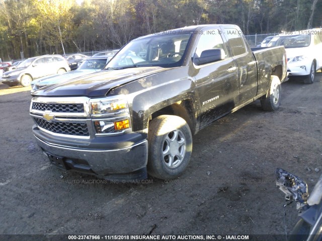 1GCRCPEC5EZ373578 - 2014 CHEVROLET SILVERADO C1500 BLACK photo 2