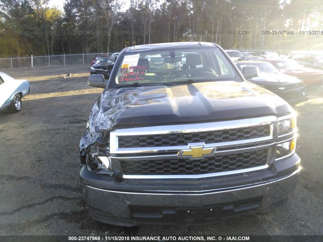 1GCRCPEC5EZ373578 - 2014 CHEVROLET SILVERADO C1500 BLACK photo 6