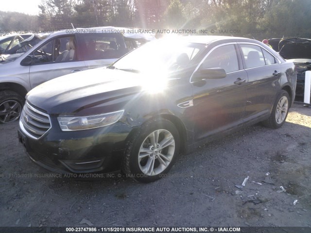 1FAHP2E87EG159224 - 2014 FORD TAURUS SEL BLACK photo 2