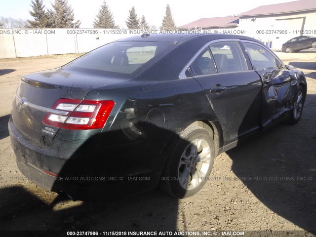 1FAHP2E87EG159224 - 2014 FORD TAURUS SEL BLACK photo 4