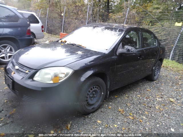 1G1AD5F54A7186670 - 2010 CHEVROLET COBALT 1LT BLACK photo 2