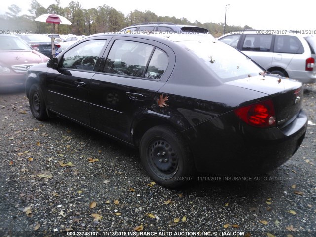 1G1AD5F54A7186670 - 2010 CHEVROLET COBALT 1LT BLACK photo 3