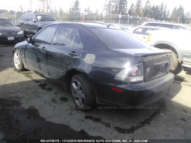 JTHBD192X40093282 - 2004 LEXUS IS 300 BLACK photo 3